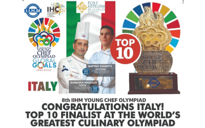 Matteo Cignetti porta il Team Italy in finale alle Olympiad Young Chef 2022
